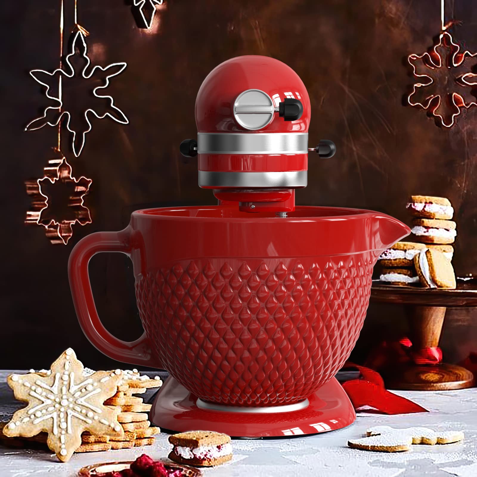 KitchenAid ティルトヘッドスタンドミキサー 4.5QT レッド並行